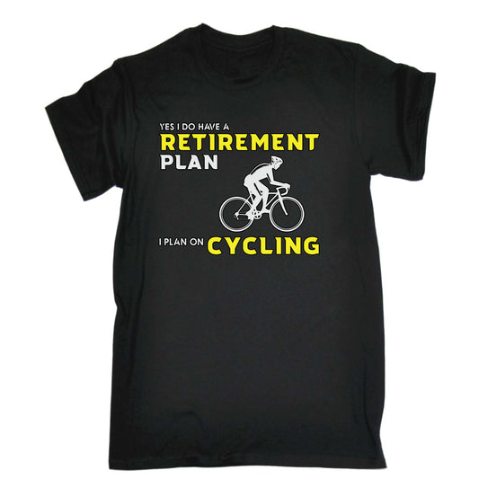 Retirement Plan V2 Cycling Bicycle Bike - Mens Funny T-Shirt Tshirts