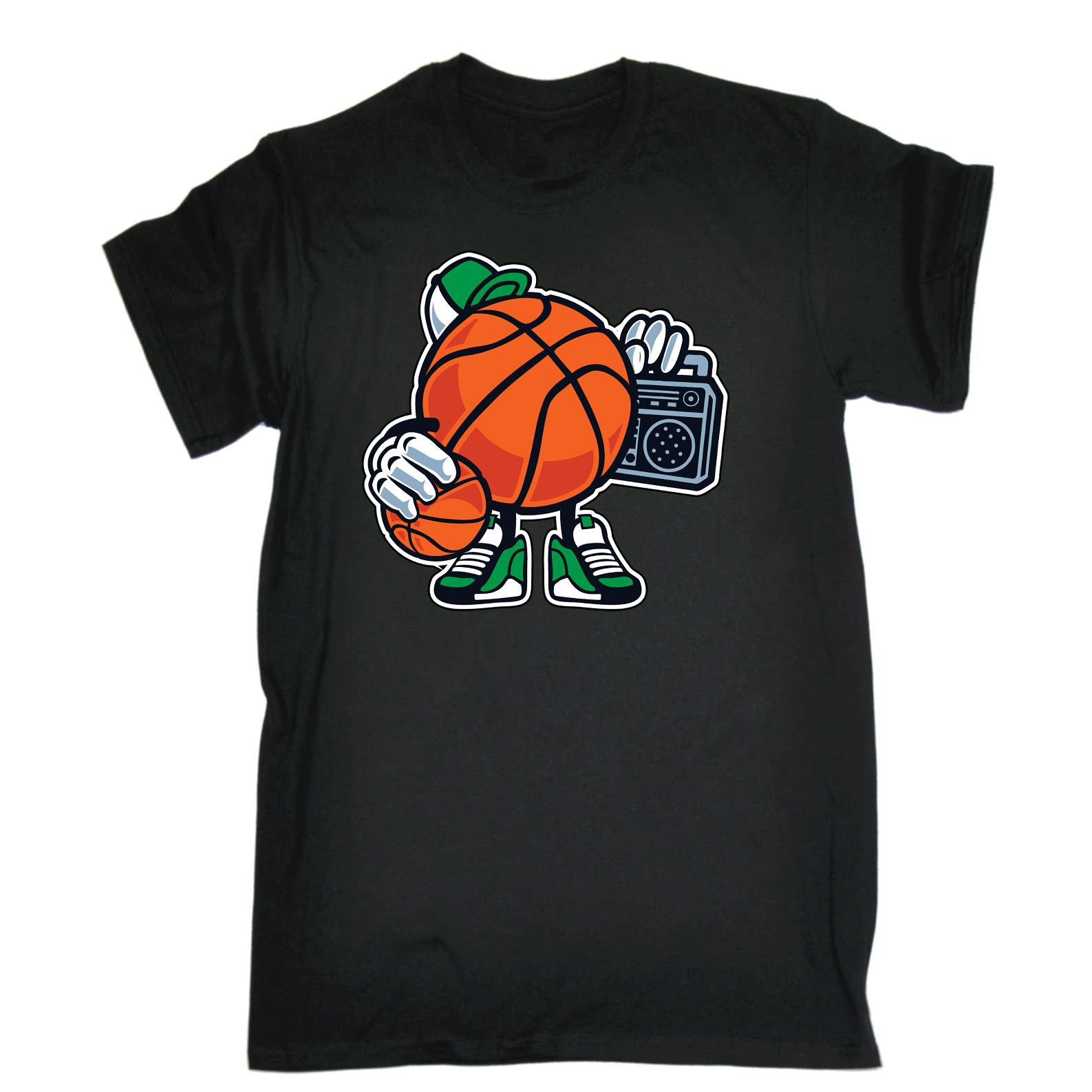 Street Basketball Cartoon Retro - Mens Funny T-Shirt Tshirts
