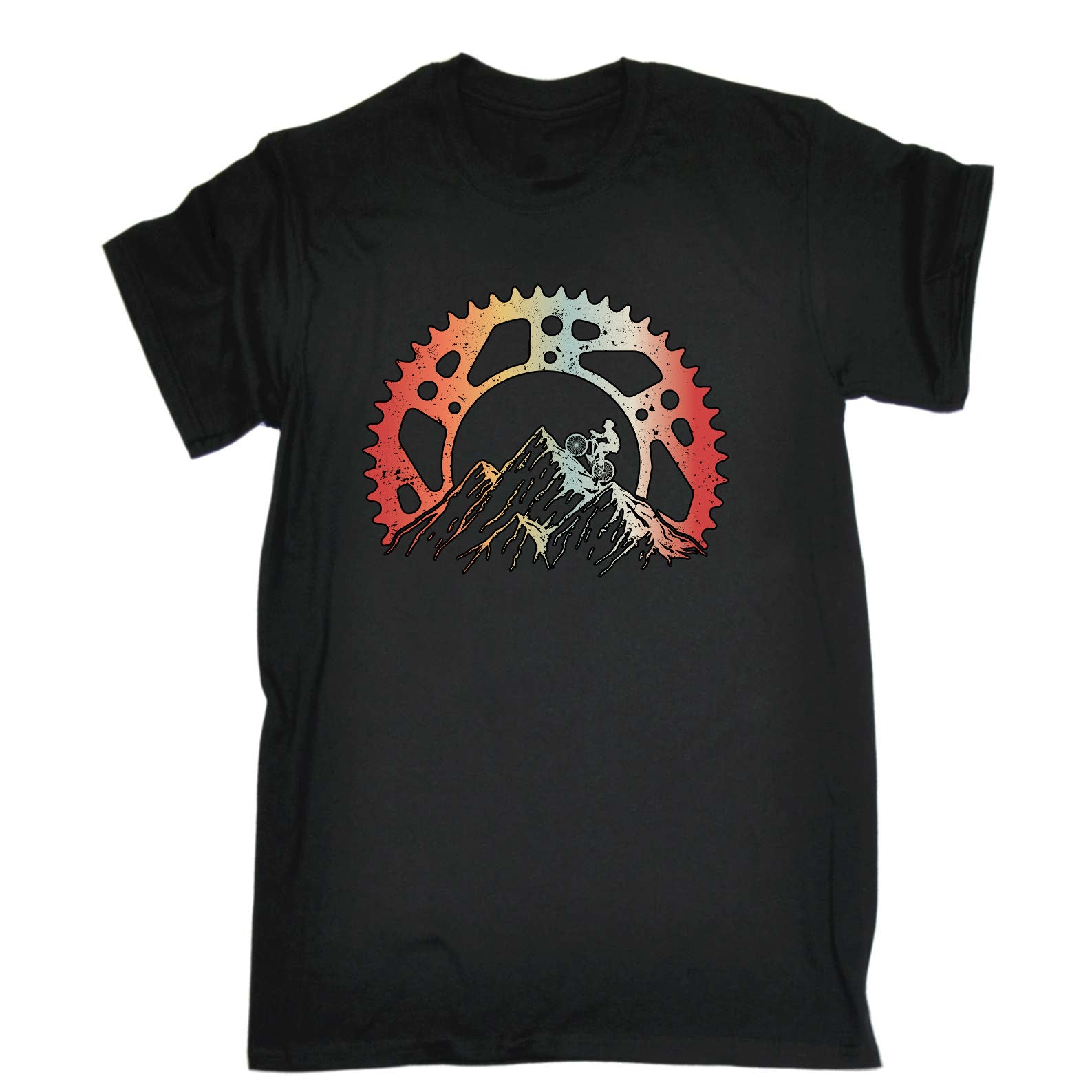 Mountain Biking Cogs Cycling Bicycle Bike - Mens Funny T-Shirt Tshirts