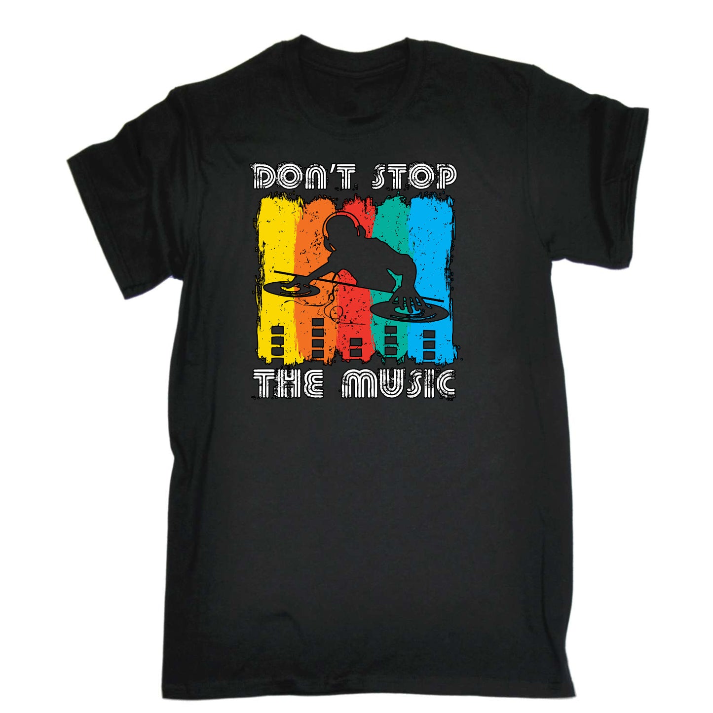 Dont Stop The Music Dj Record Vinyl - Mens Funny T-Shirt Tshirts
