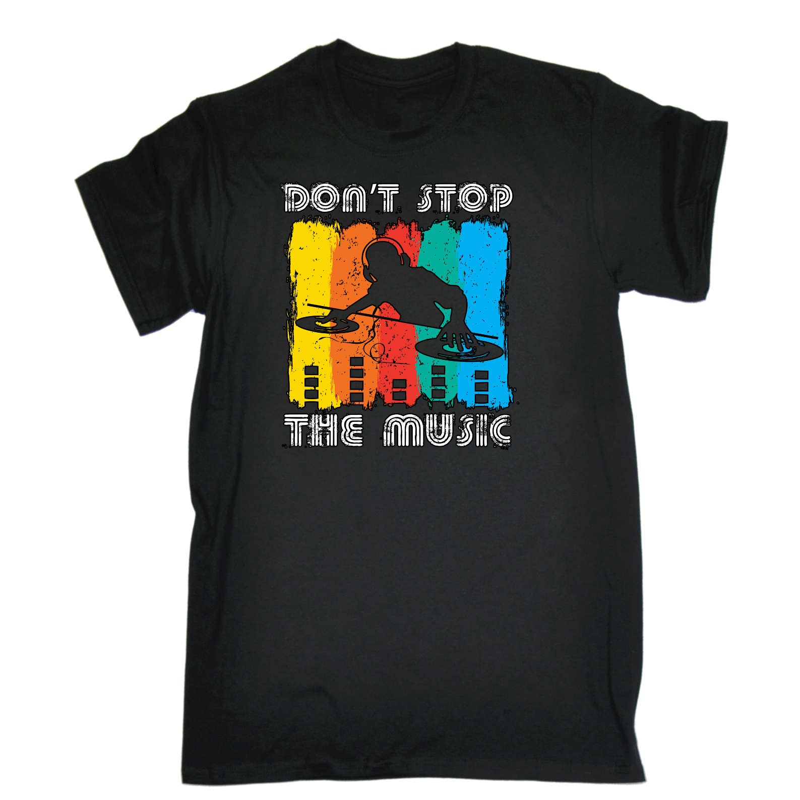 Dont Stop The Music Dj Record Vinyl - Mens Funny T-Shirt Tshirts