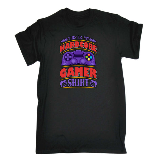 This Is My Hardcore Gamer Shirt Gaming - Mens Funny T-Shirt Tshirts