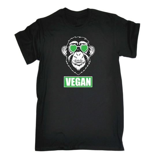 Vegan Love Cool Monkey - Mens Funny T-Shirt Tshirts