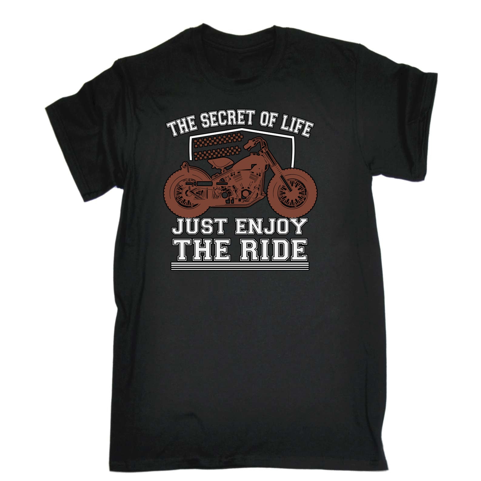 Secret Of Life Ride Motorcycle Motorbike - Mens Funny T-Shirt Tshirts