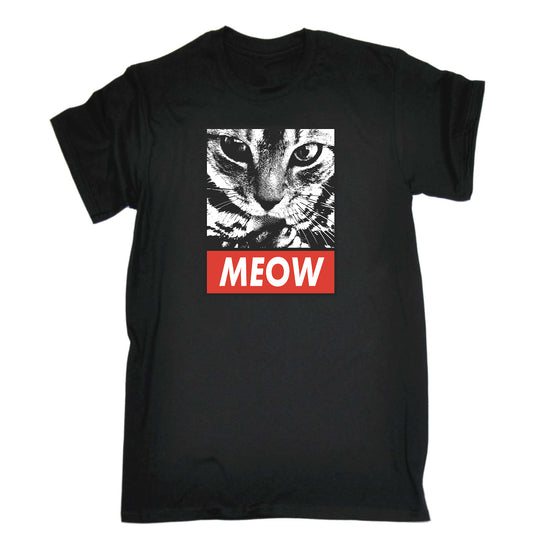 Meow Cat Kitten Pussy Cats - Mens Funny T-Shirt Tshirts
