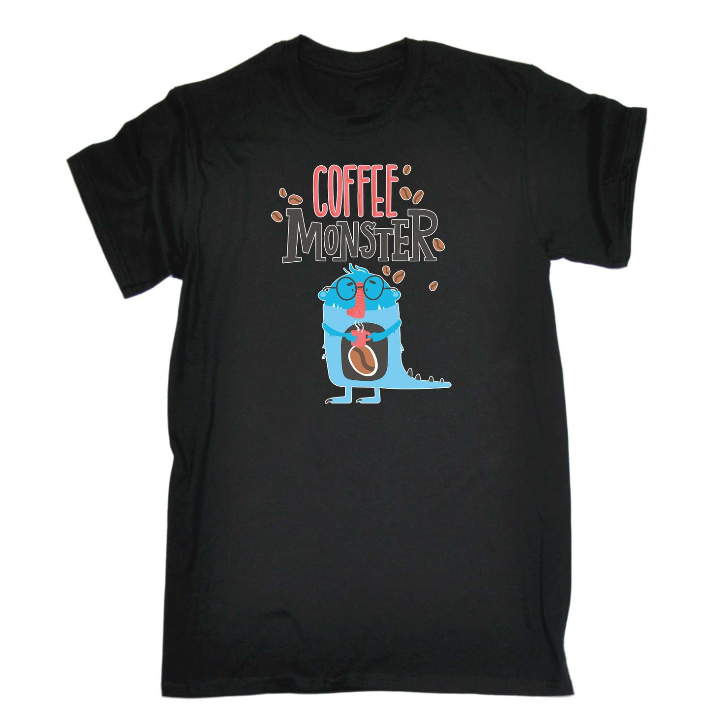 Coffee Monster - Mens Funny T-Shirt Tshirts