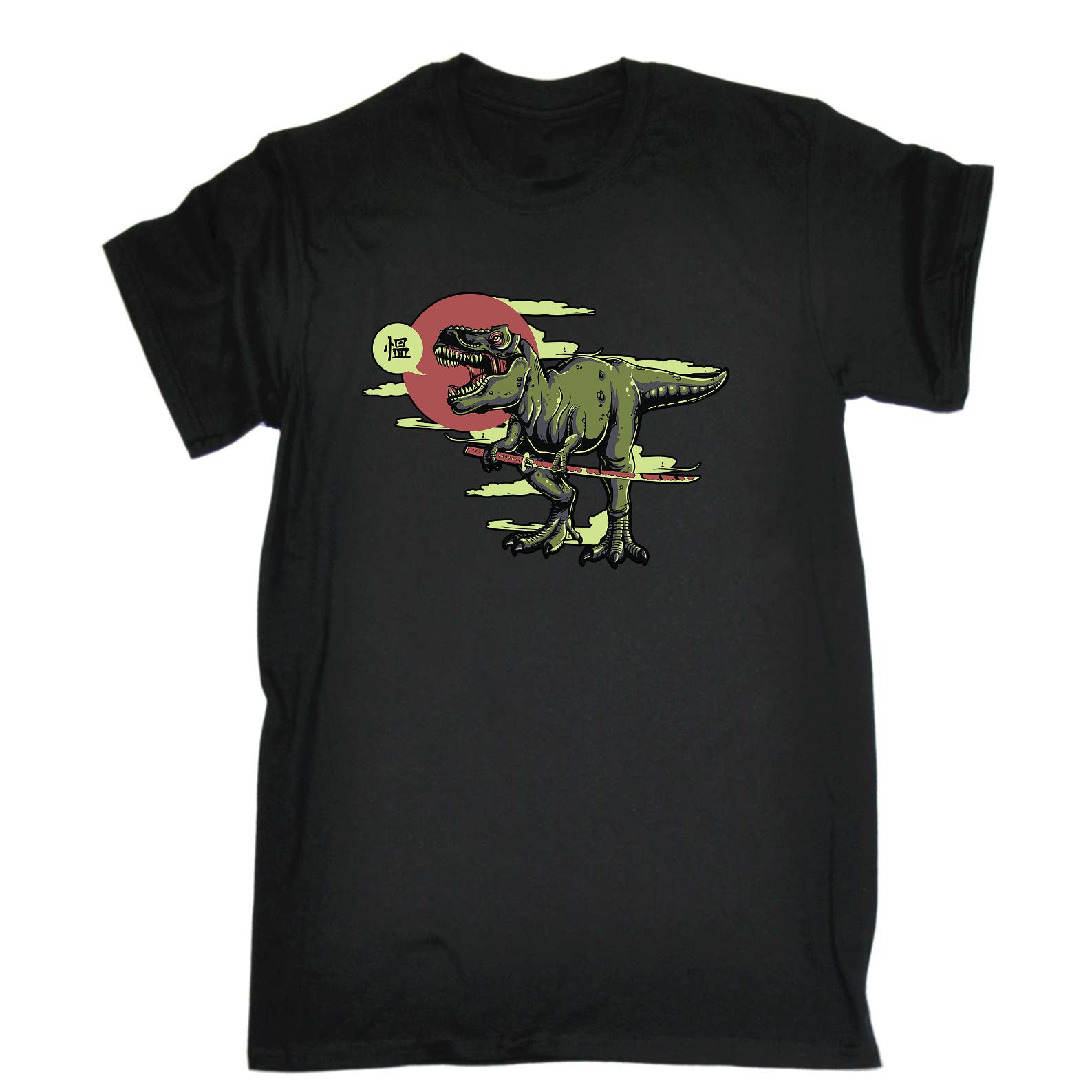 T Rex Samurai Dinosaur - Mens Funny T-Shirt Tshirts