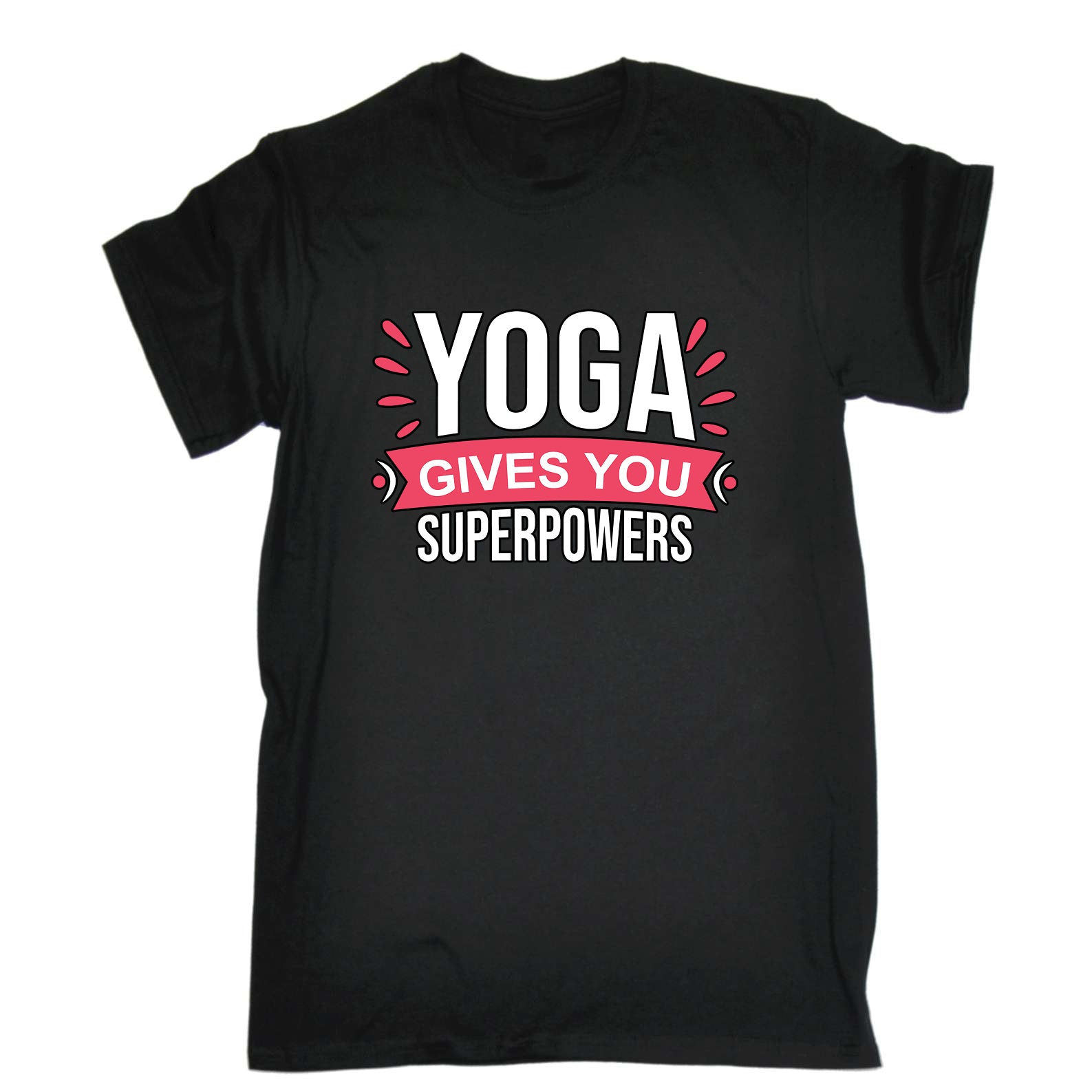 Yoga Gives You Superpowers - Mens Funny T-Shirt Tshirts