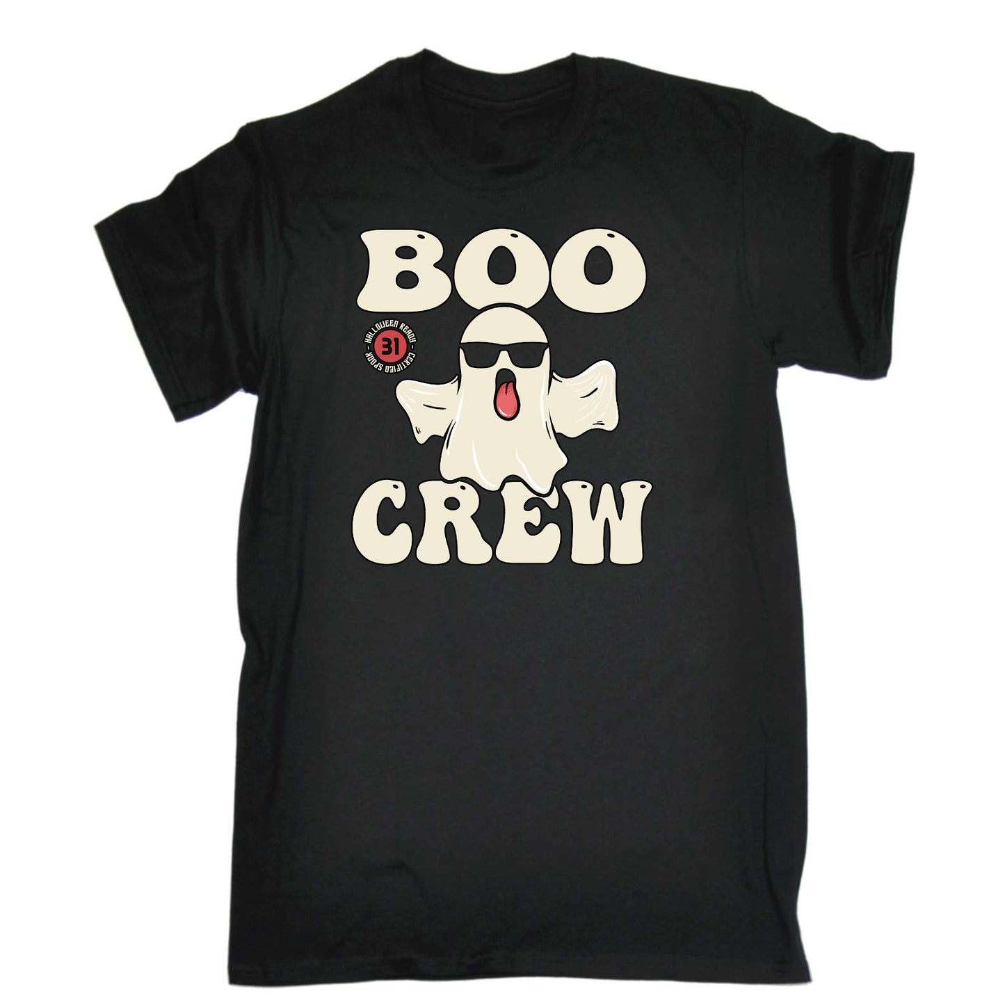 Boo Crew Ghost Halloween - Mens Funny T-Shirt Tshirts