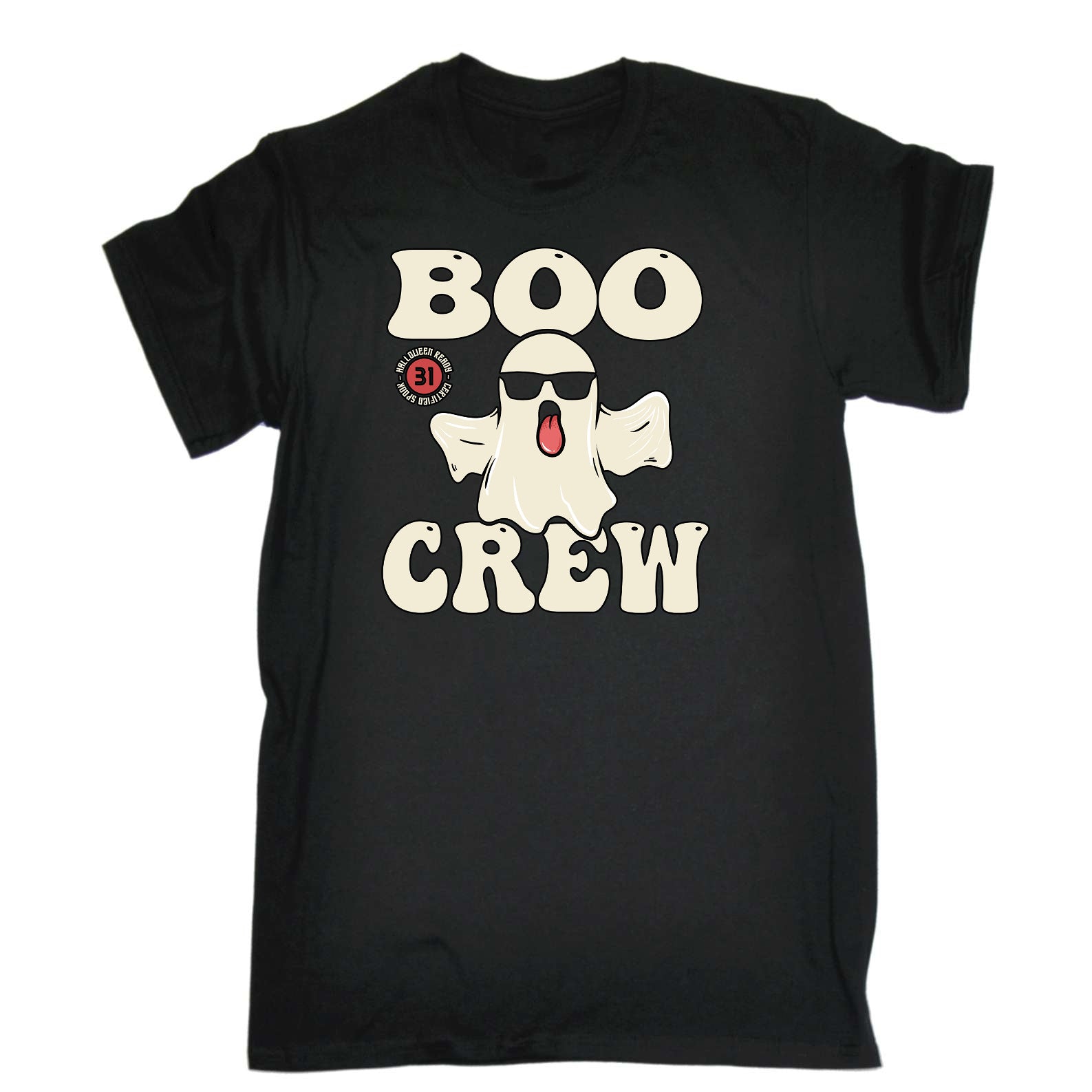 Boo Crew Ghost Halloween - Mens Funny T-Shirt Tshirts
