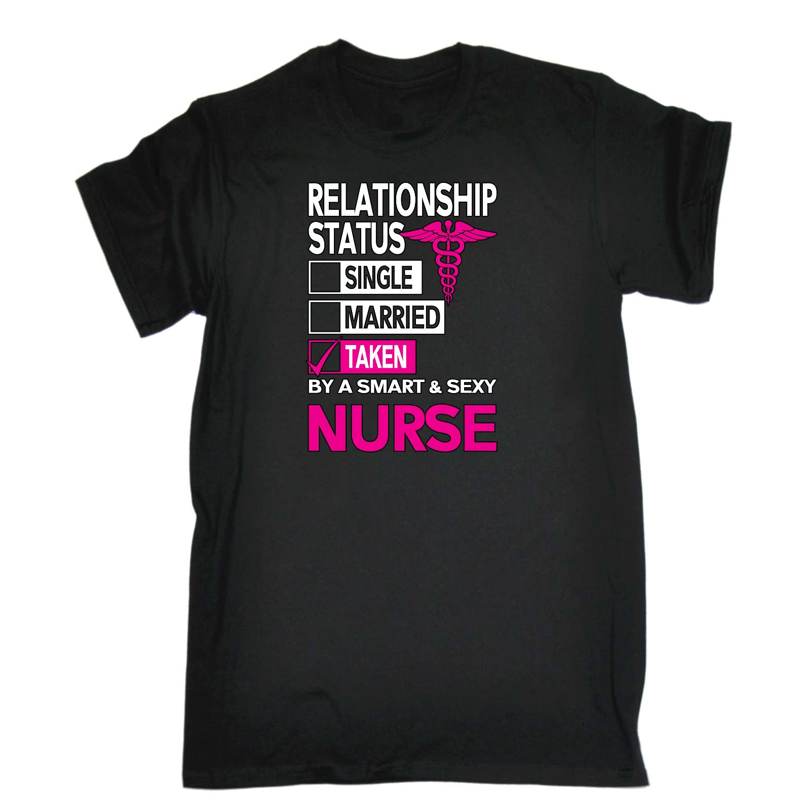 Nurse Relationship Status Single Married Taken - Mens Funny T-Shirt Tshirts