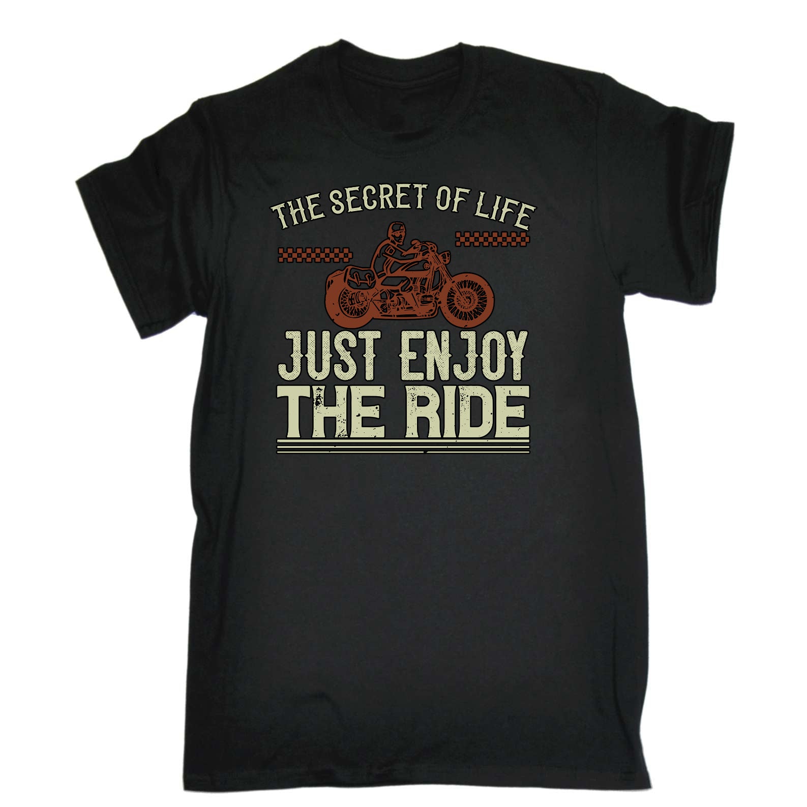 The Secret Life Just Enjoy The Ride Motorbike Motorcycle - Mens Funny T-Shirt Tshirts