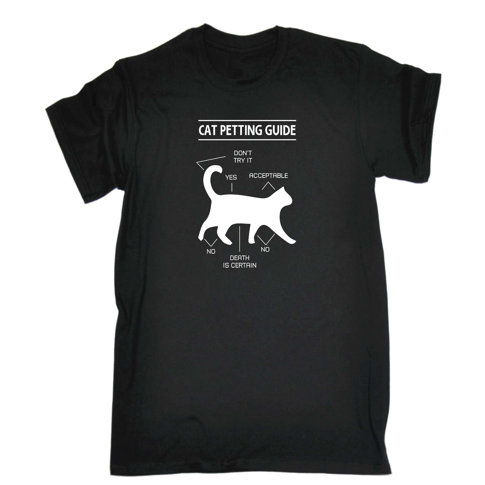 Cat Petting Guide Kitten Pussy Cats - Mens Funny T-Shirt Tshirts