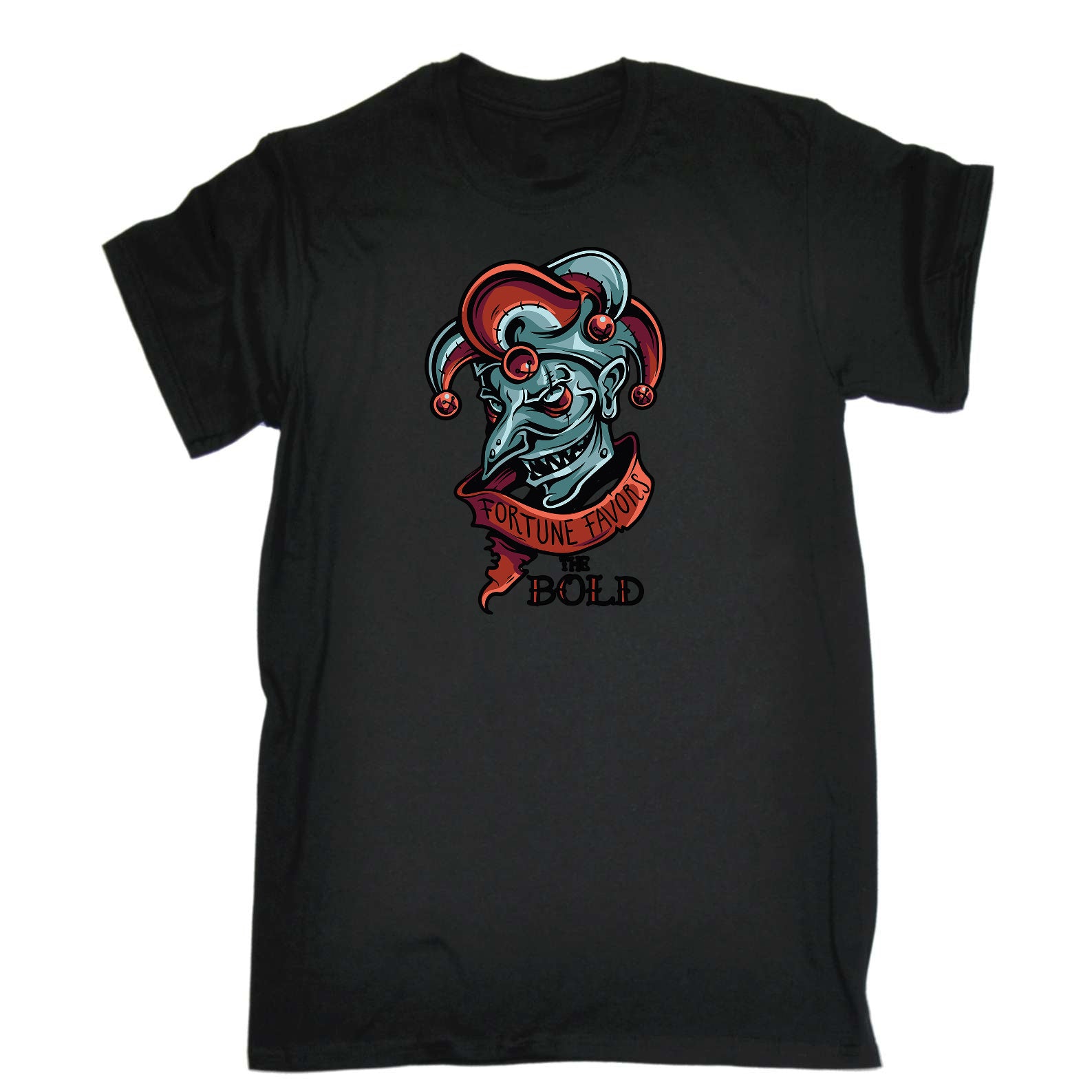 Fortune Favours The Bold - Mens Funny T-Shirt Tshirts