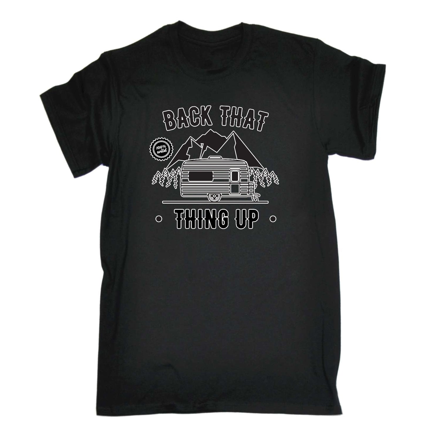 Back That Thing Up Caravan Trip - Mens Funny T-Shirt Tshirts