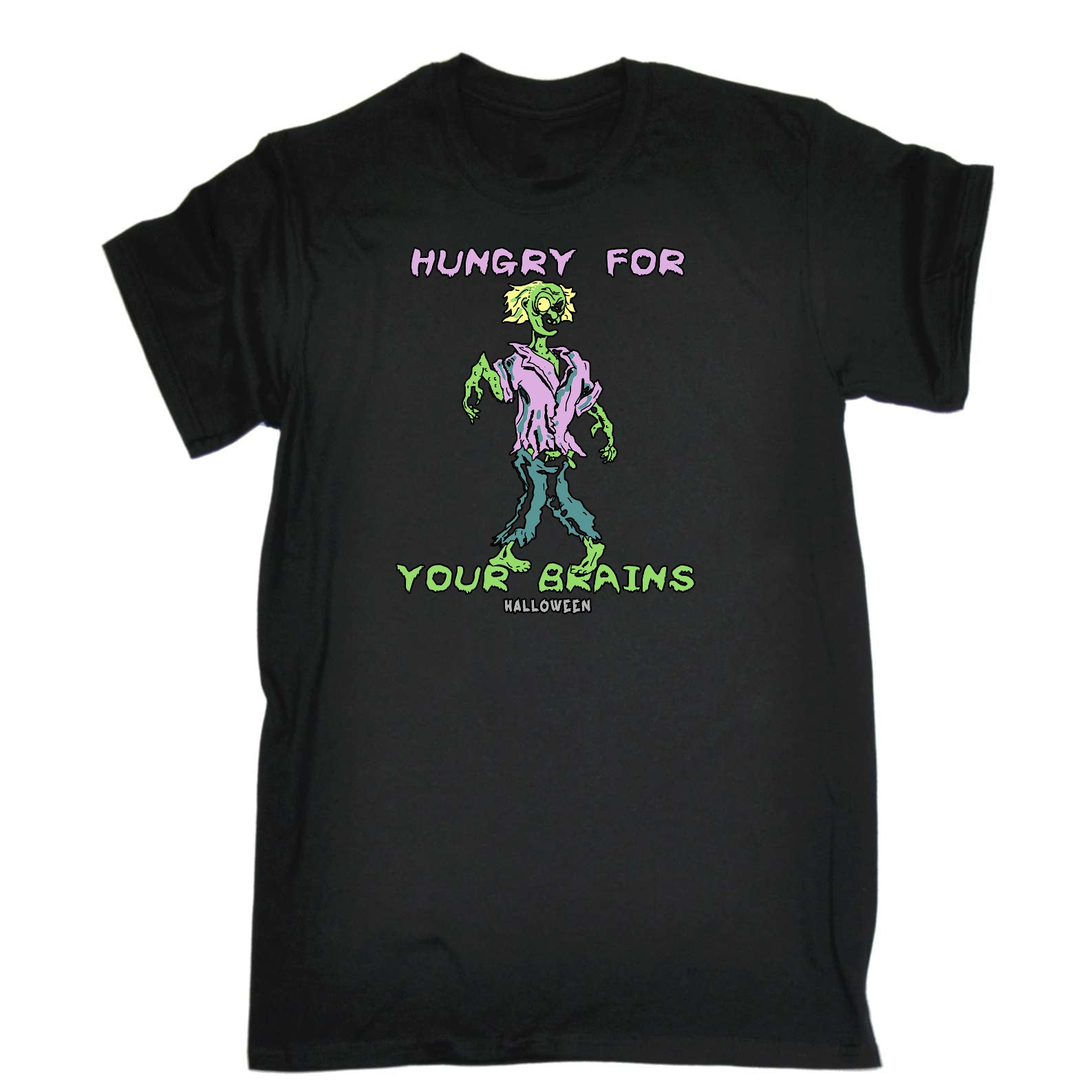 Hungry For Your Brains Halloween - Mens Funny T-Shirt Tshirts