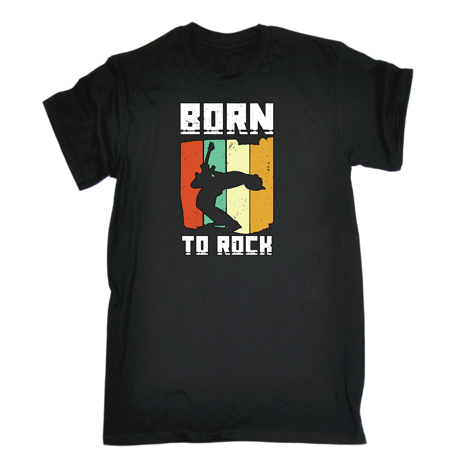 Born To Rock Music Guitar Bass Electric - Mens Funny T-Shirt Tshirts