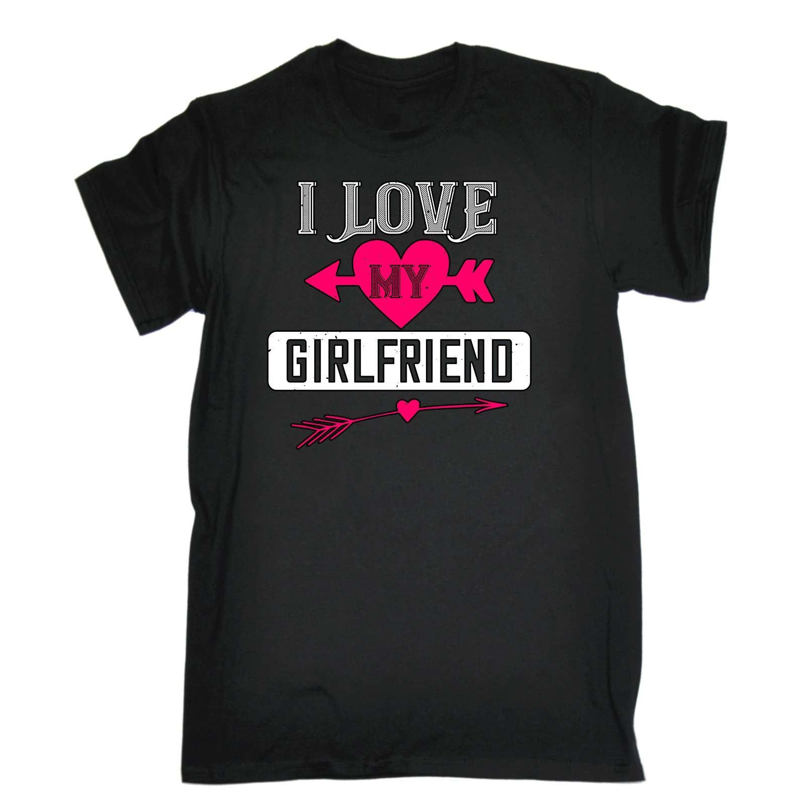 I Love My Girlfriend Valentine - Mens Funny T-Shirt Tshirts