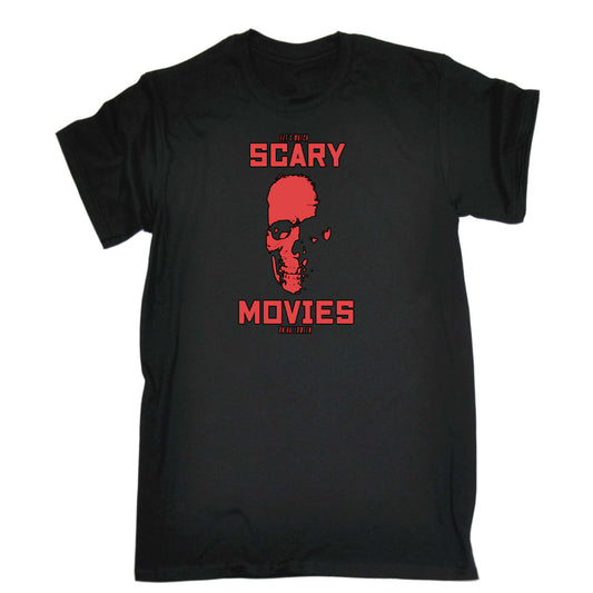 Lets Watch Scary Movies On Halloween - Mens Funny T-Shirt Tshirts