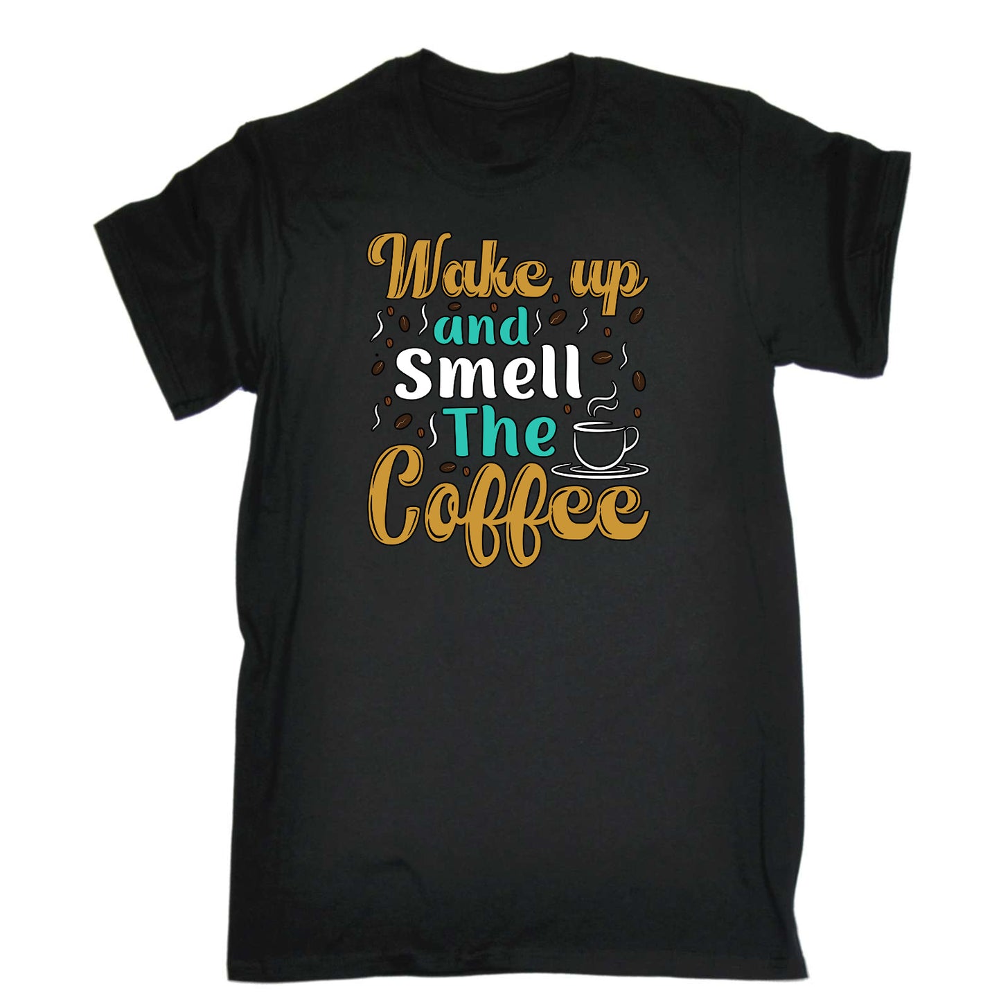 Wake Up And Smell The Coffee - Mens Funny T-Shirt Tshirts