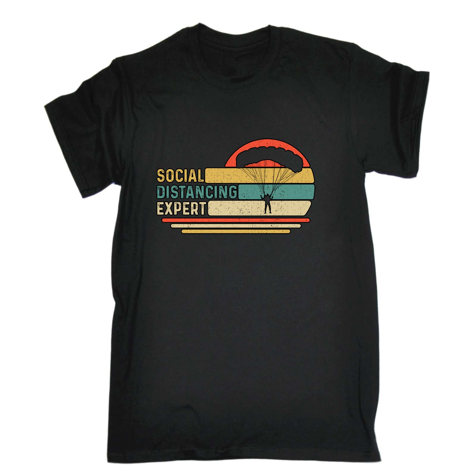 Skydiving Socal Distancing Expert - Mens Funny T-Shirt Tshirts
