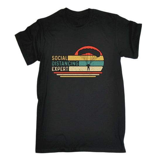 Skydiving Socal Distancing Expert - Mens Funny T-Shirt Tshirts