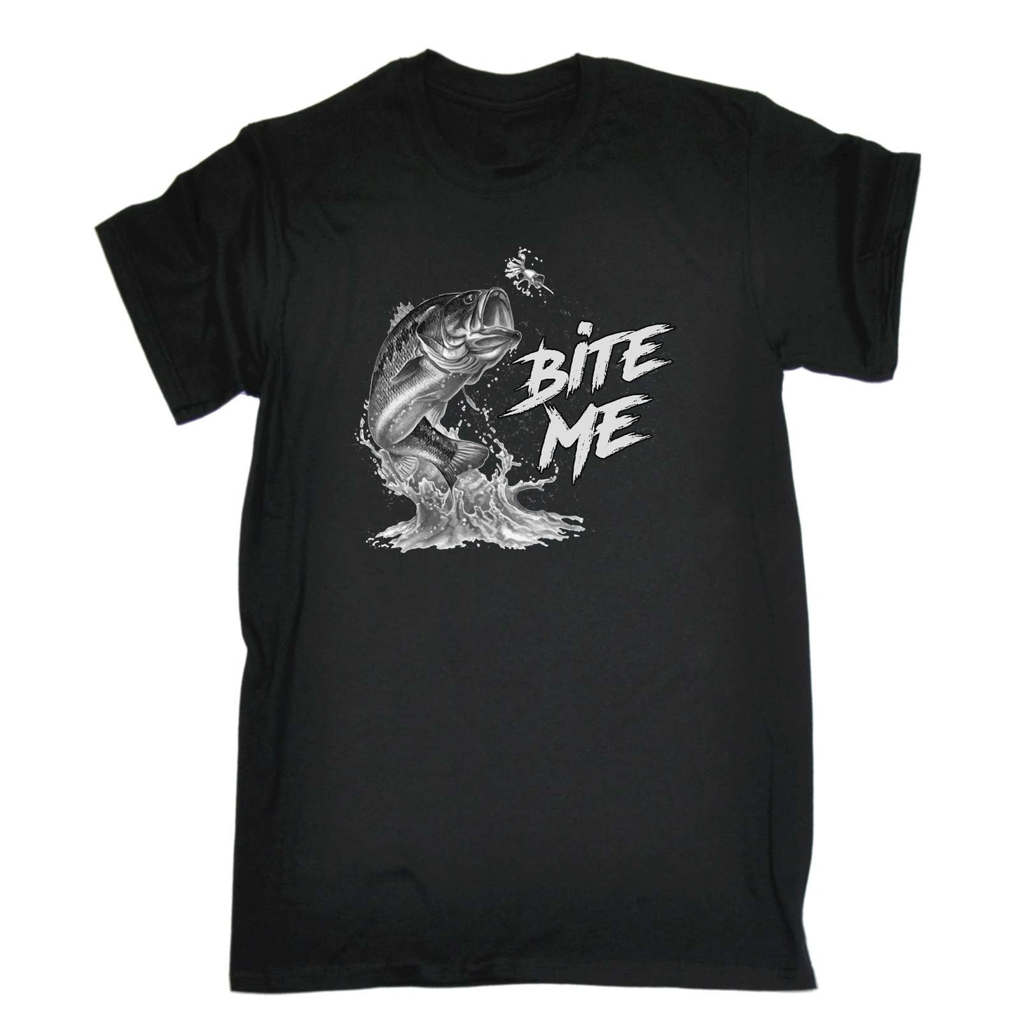 Bite Me Fishing Angling Fish - Mens Funny T-Shirt Tshirts