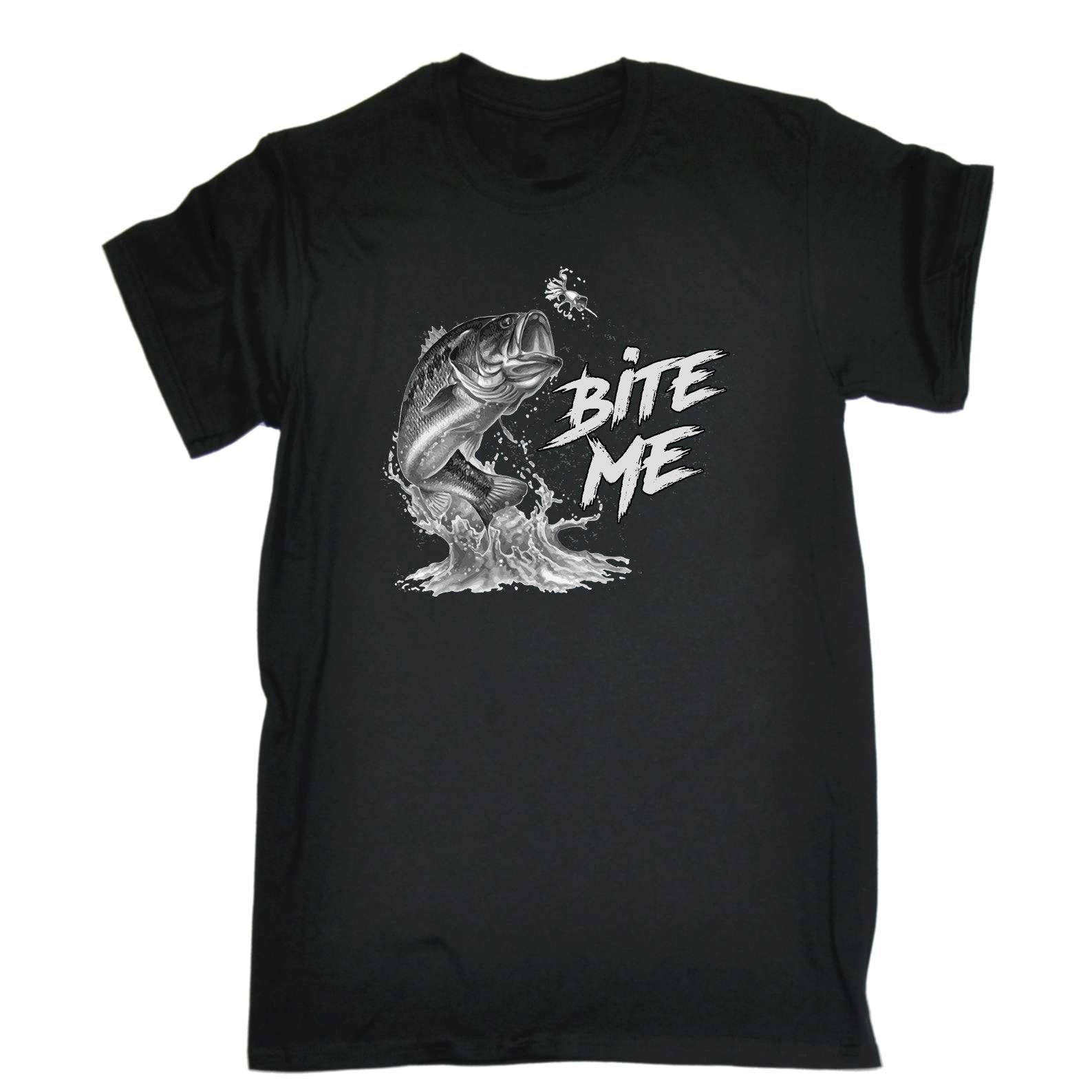 Bite Me Fishing Angling Fish - Mens Funny T-Shirt Tshirts