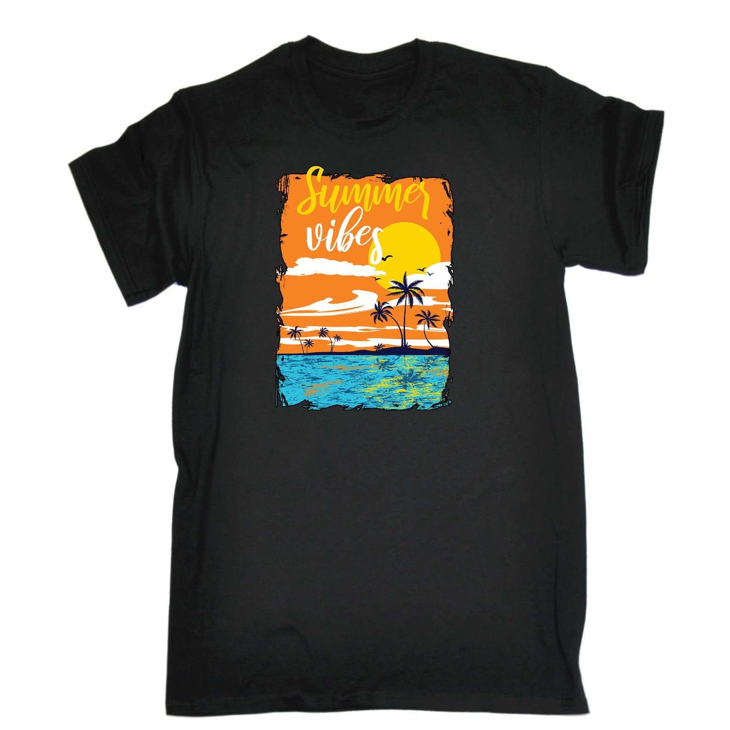 Summer Vibes - Mens Funny T-Shirt Tshirts