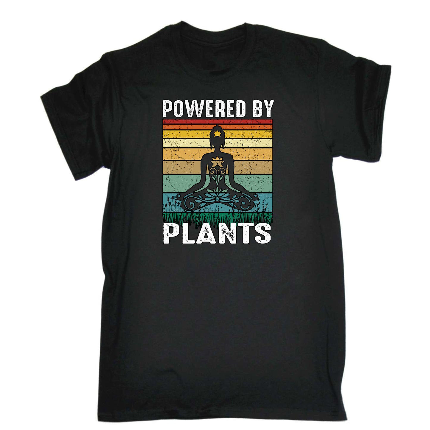 Vegan Powered By Plants - Mens Funny T-Shirt Tshirts