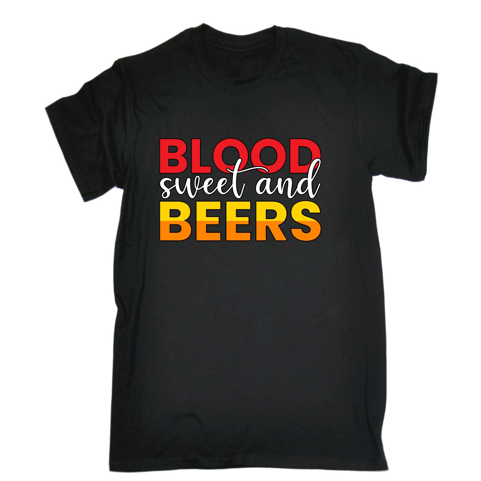 Blood Sweat Beers Colour V2 Alcohol - Mens Funny T-Shirt Tshirts