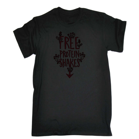 Free Protein Shakes - Mens Funny T-Shirt Tshirts
