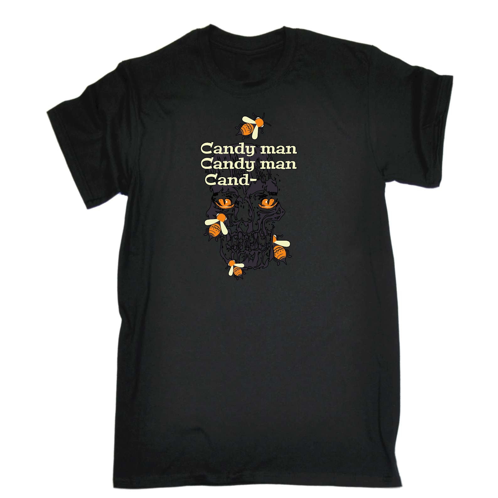 Candy Man Skull Bee Halloween - Mens Funny T-Shirt Tshirts