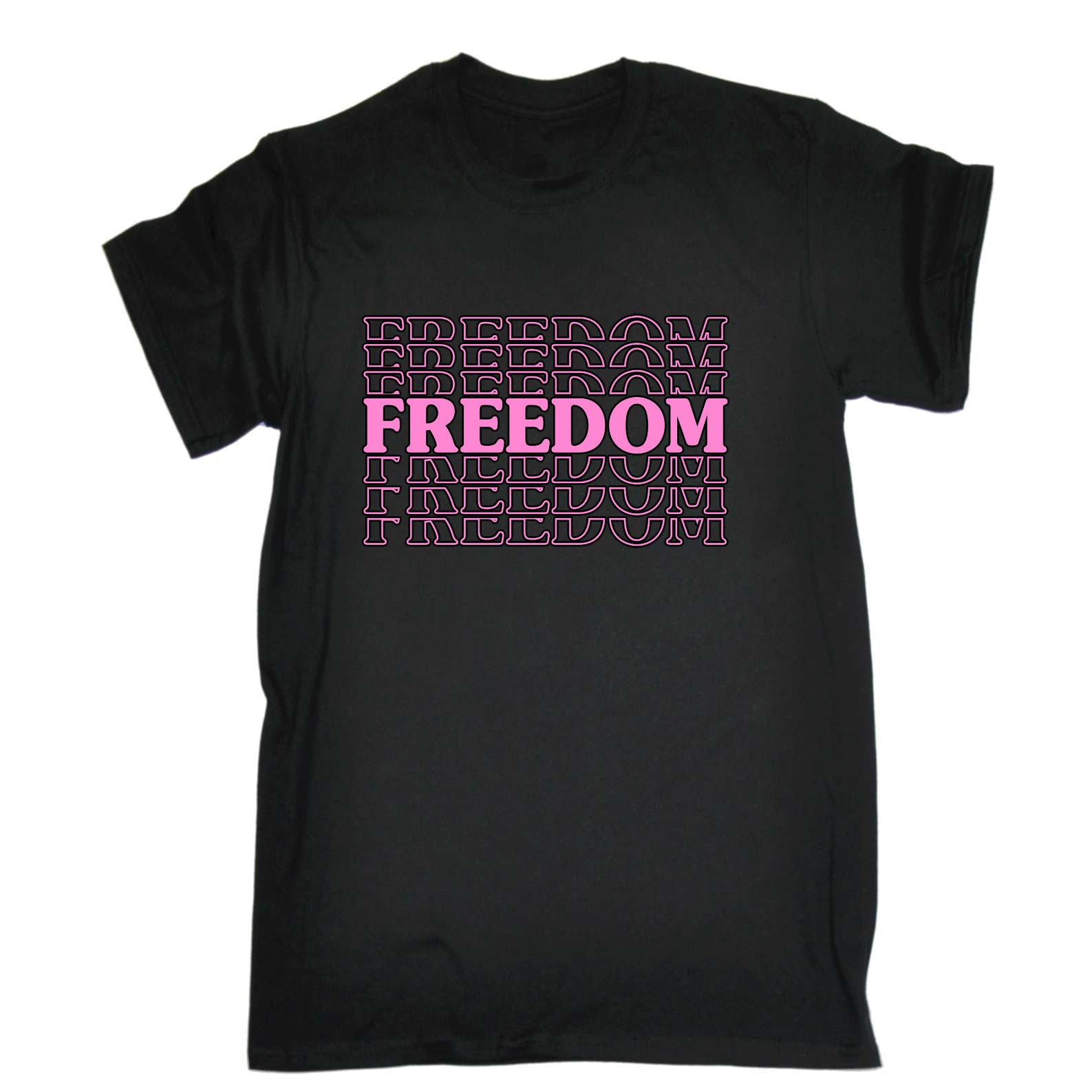 Freedom Free Text - Mens Funny T-Shirt Tshirts