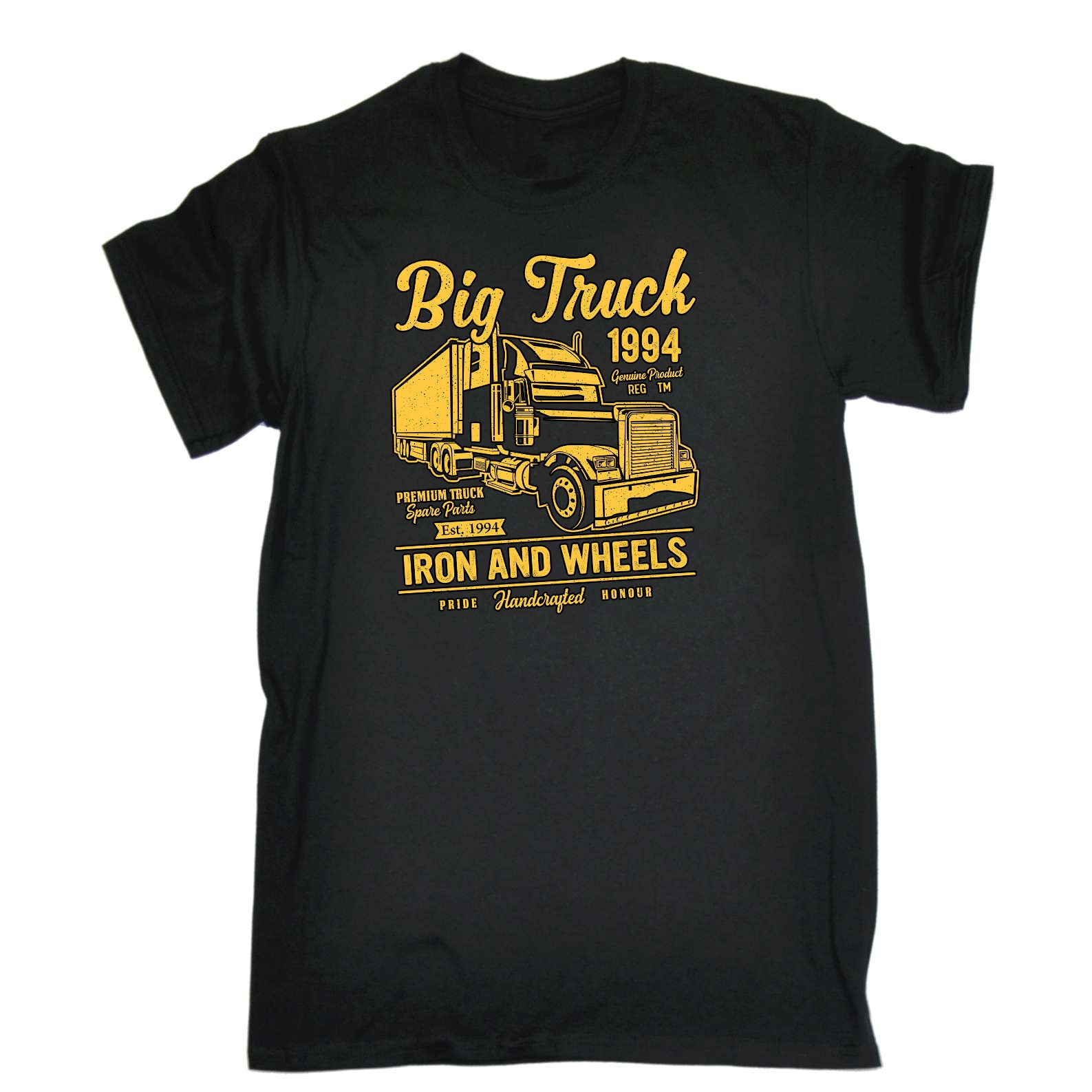 Big Trucks Iron And Wheels Truck - Mens Funny T-Shirt Tshirts