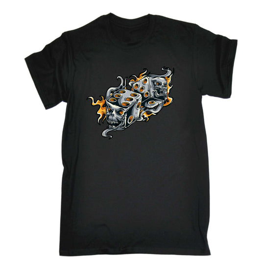 Skull Dice - Mens Funny T-Shirt Tshirts