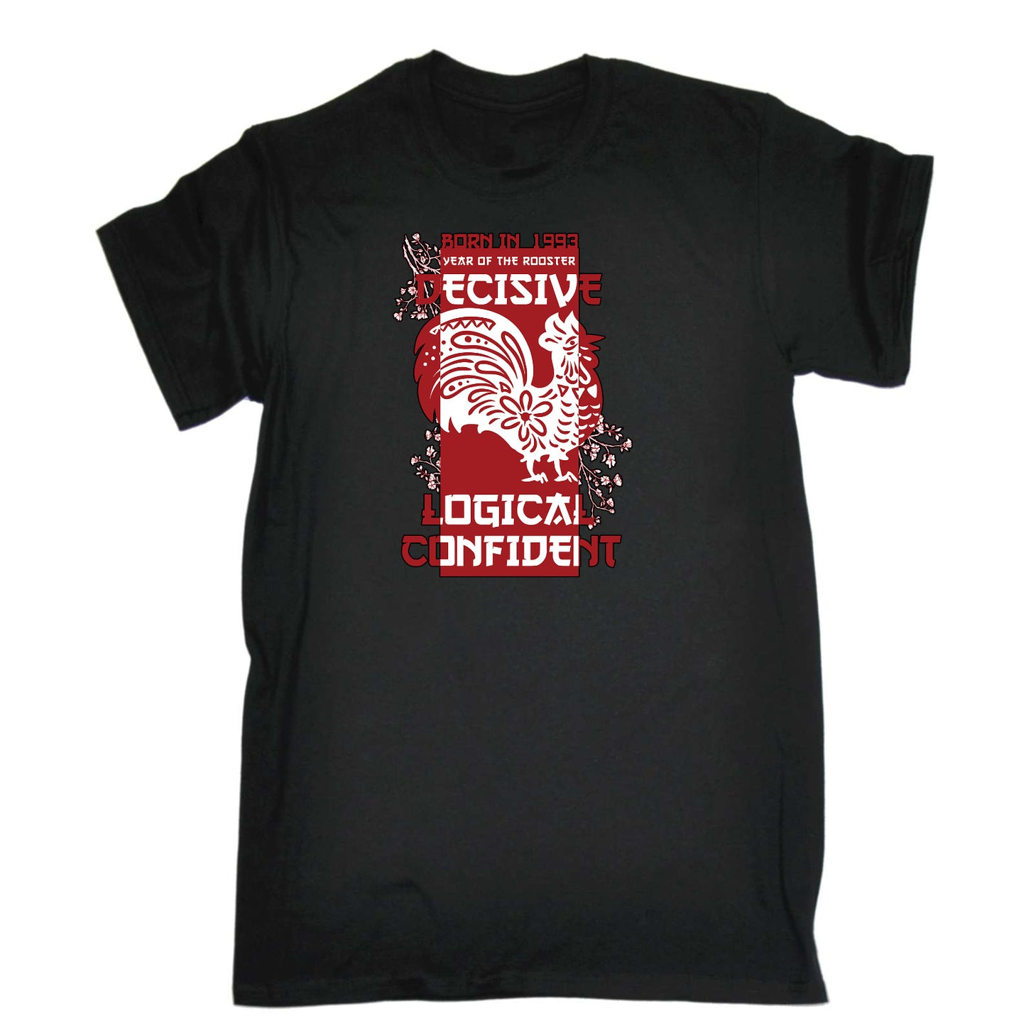 Born In 1993 Year Of The Rooster Bit Birthday - Mens Funny T-Shirt Tshirts