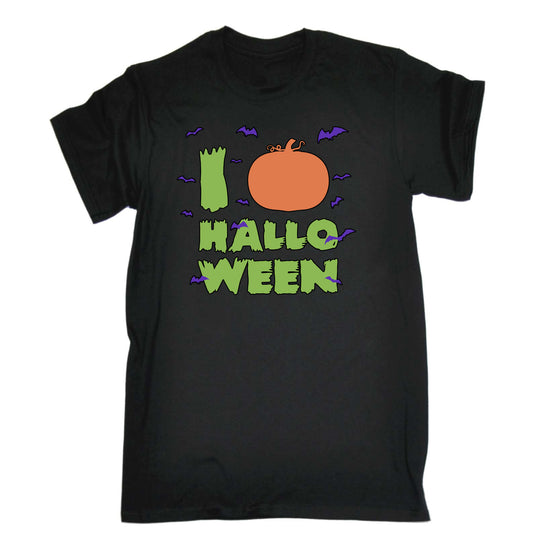 I Love Halloween Pumpkin - Mens Funny T-Shirt Tshirts