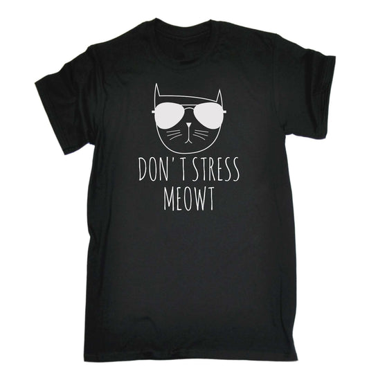 Dont Stress Meow Cat Cats Animal - Mens Funny T-Shirt Tshirts