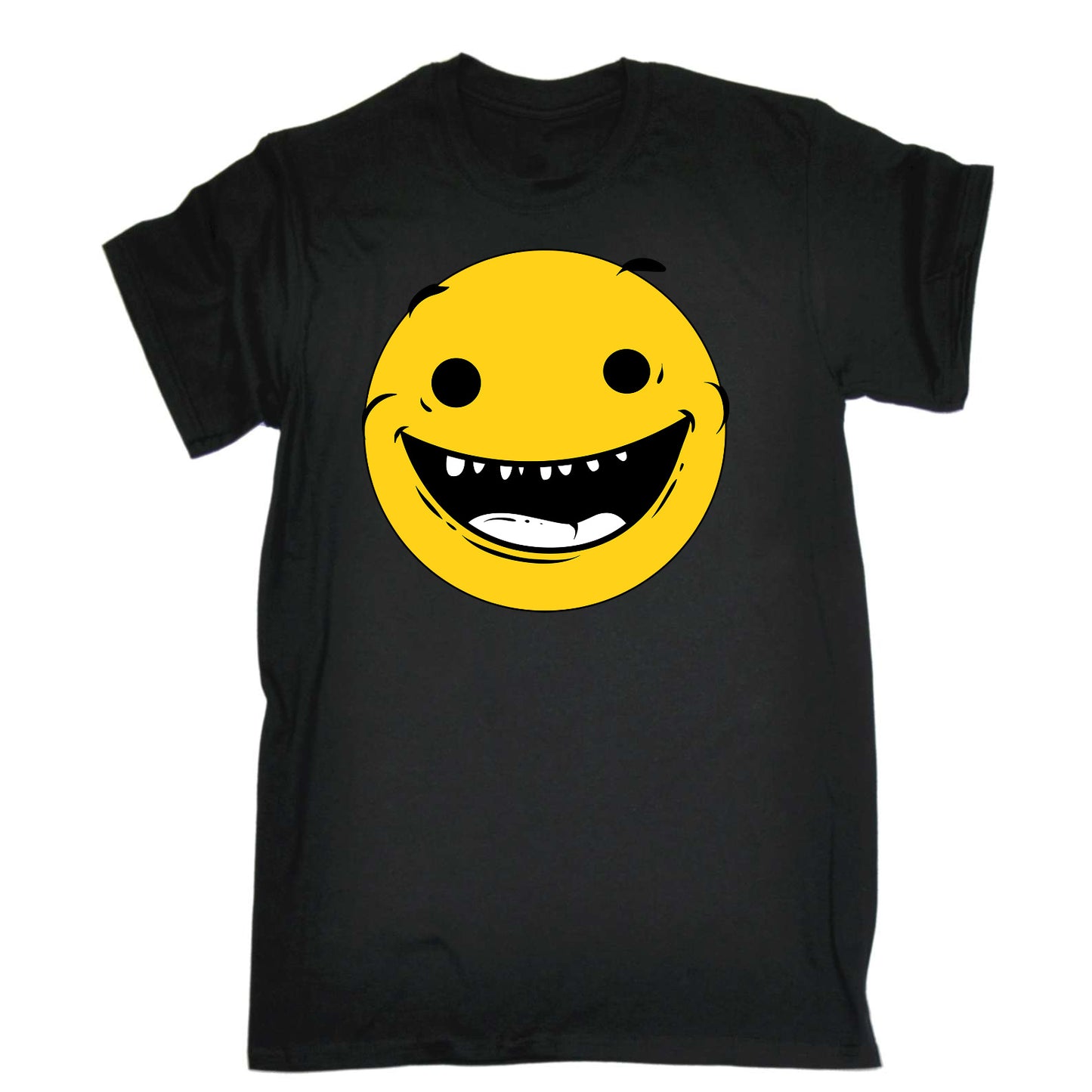 Smiling Emoji Face - Mens Funny T-Shirt Tshirts