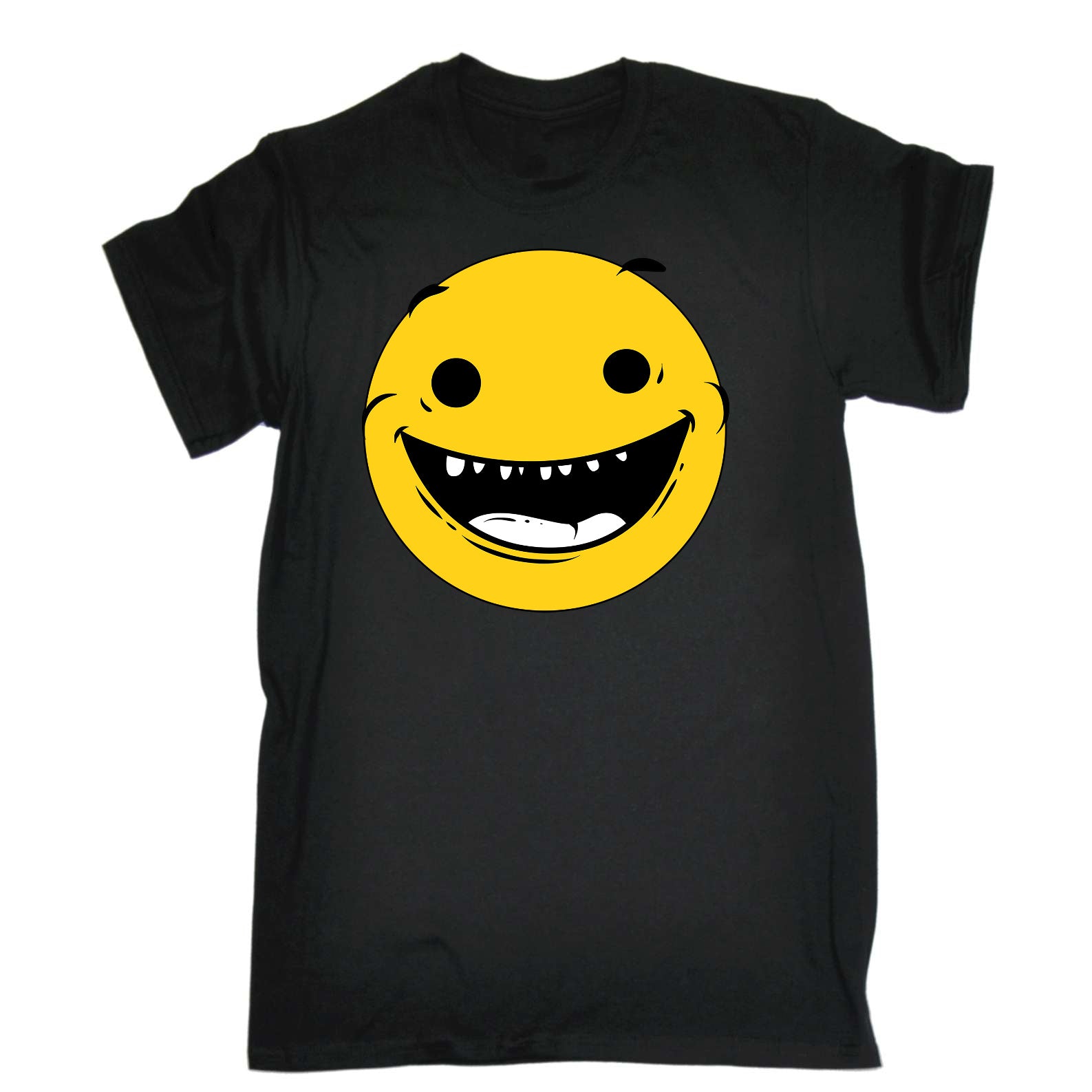 Smiling Emoji Face - Mens Funny T-Shirt Tshirts
