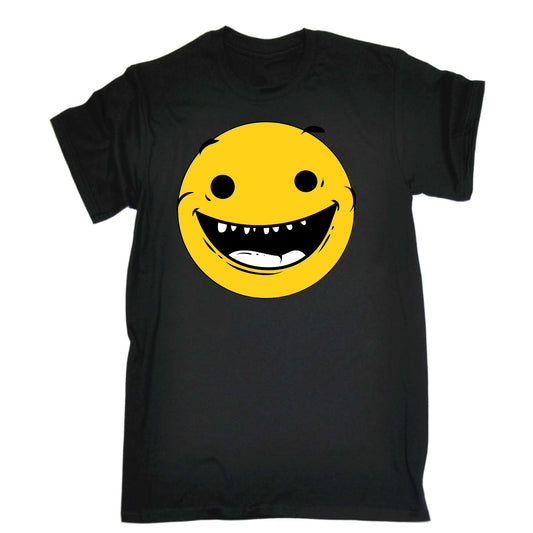 Smiling Emoji Face - Mens Funny T-Shirt Tshirts