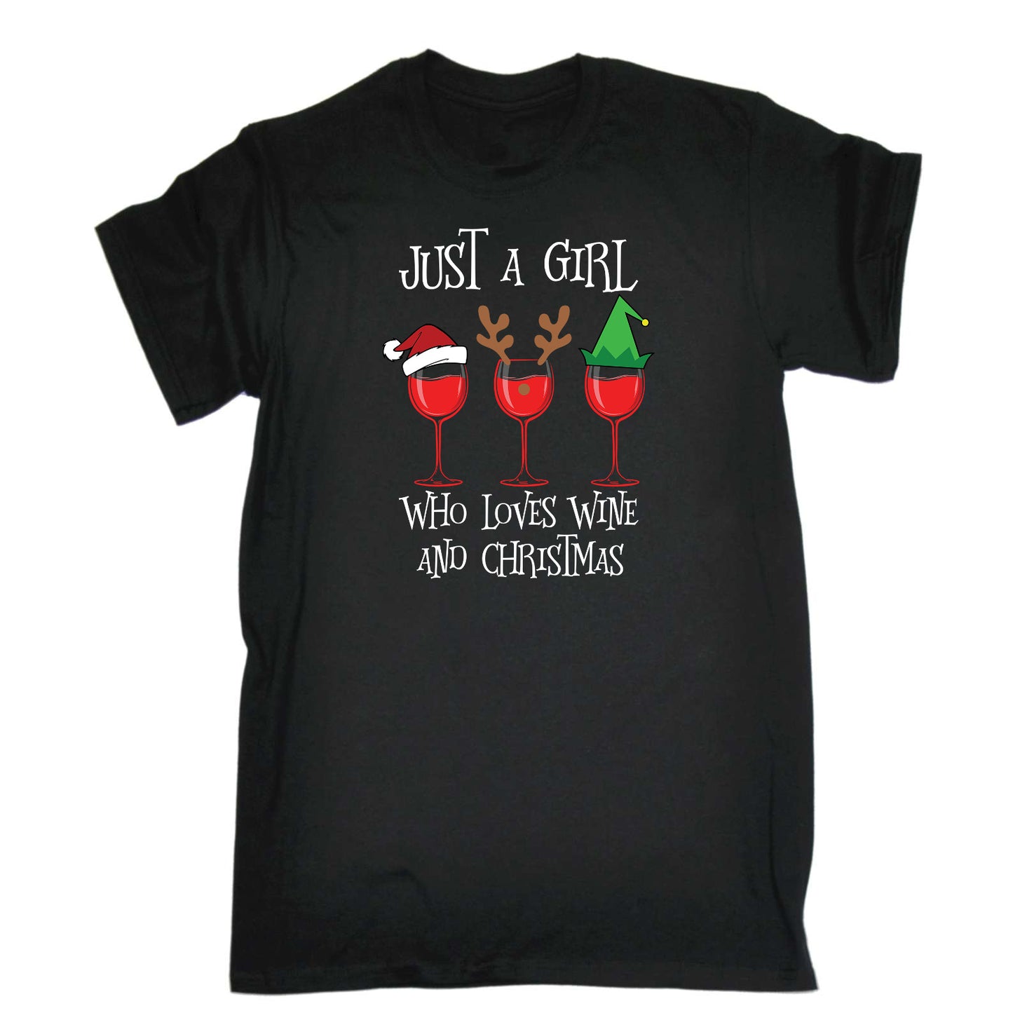 Just A Girl Who Loves Wind And Christmas - Mens Funny T-Shirt Tshirts