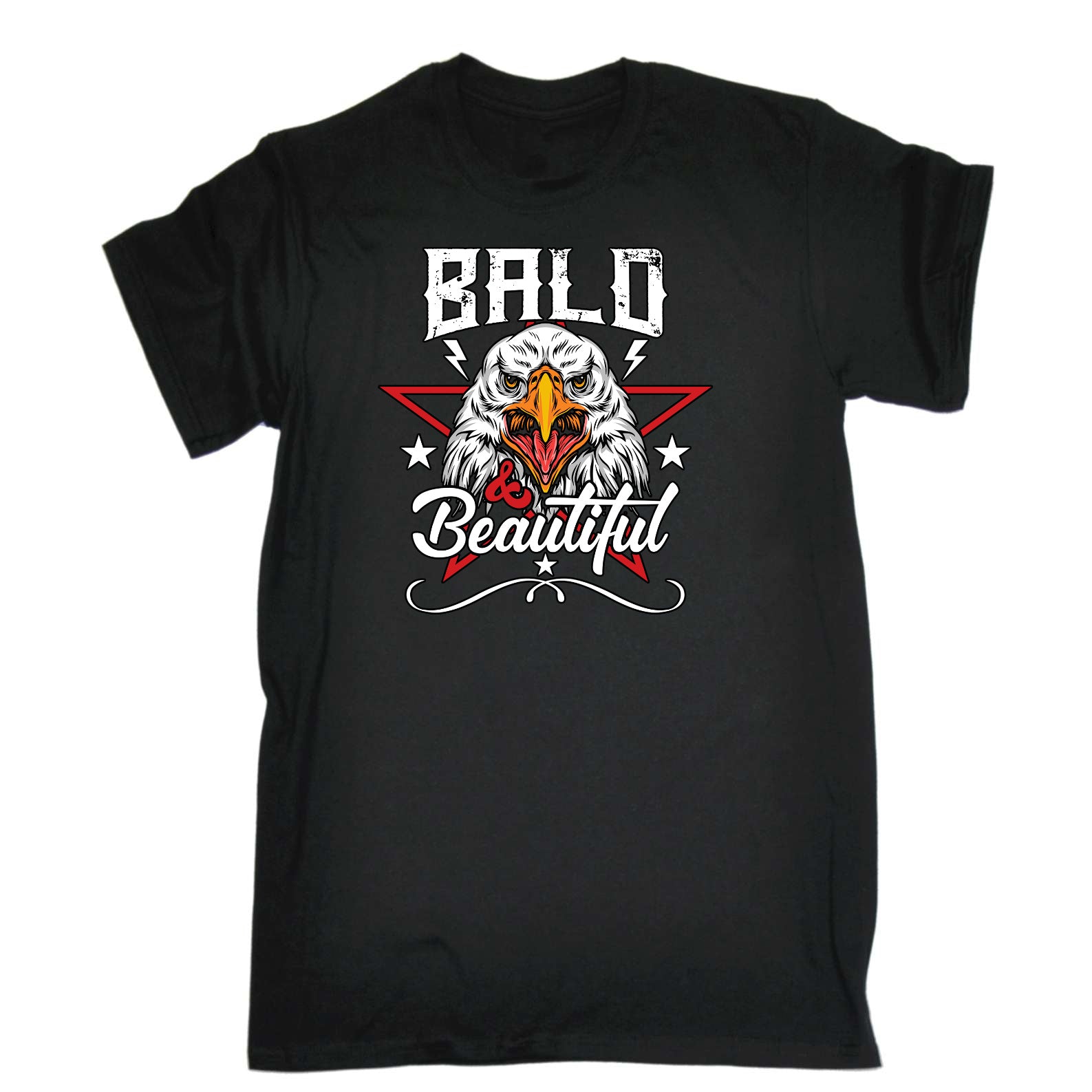 Bald And Beautiful Eagle Bird - Mens Funny T-Shirt Tshirts