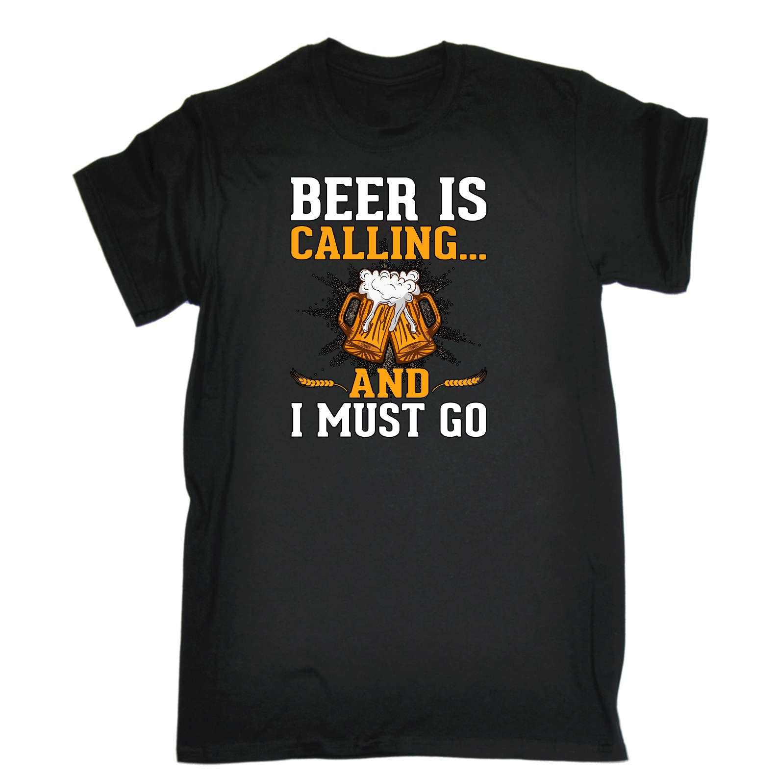 Beer Is Calling And I Must Go Alcohol - Mens Funny T-Shirt Tshirts