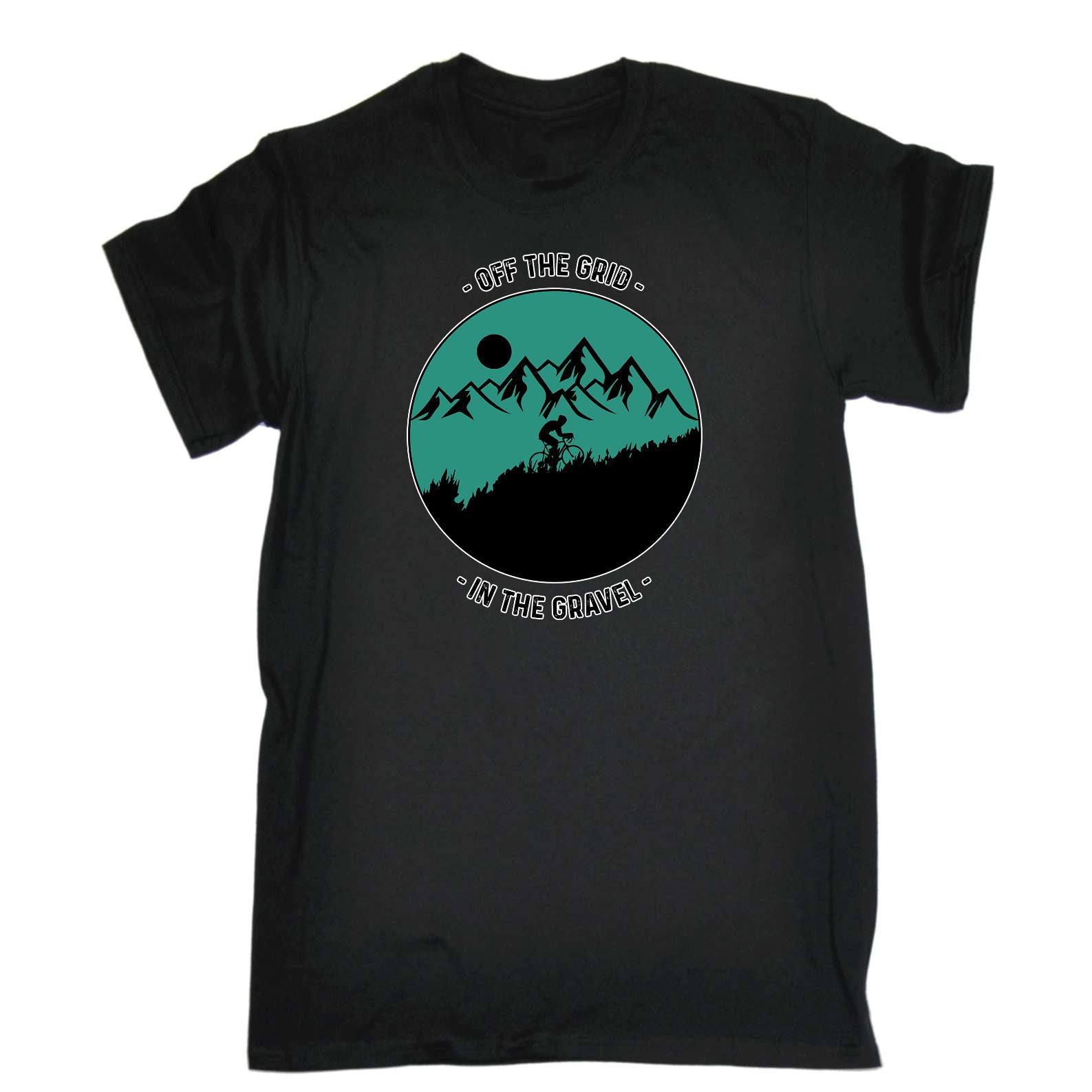 Off The Grid Into The Gravel Cycling Mountain Bike - Mens Funny T-Shirt Tshirts