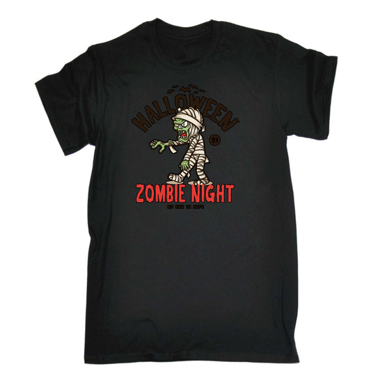 Halloween Zombie Night No One Is Safe - Mens Funny T-Shirt Tshirts