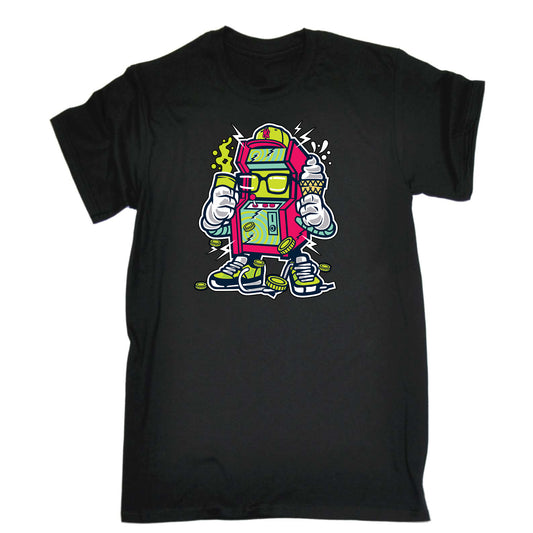 Game Machine Arcade Robot Retro - Mens Funny T-Shirt Tshirts