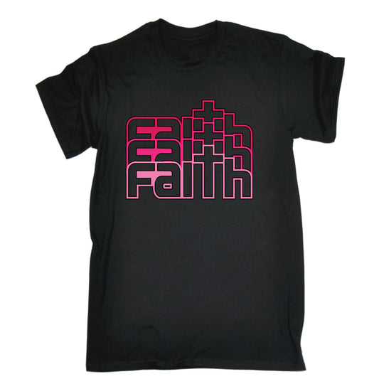 Faith Text Jesus God Christian - Mens Funny T-Shirt Tshirts