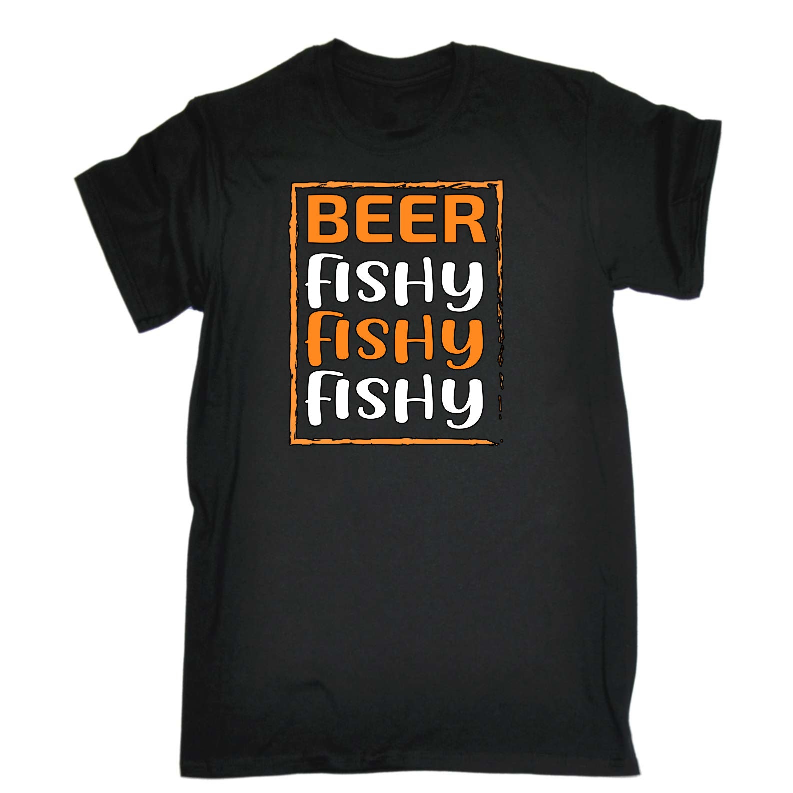 Beer Fishy Fish Fishing - Mens Funny T-Shirt Tshirts